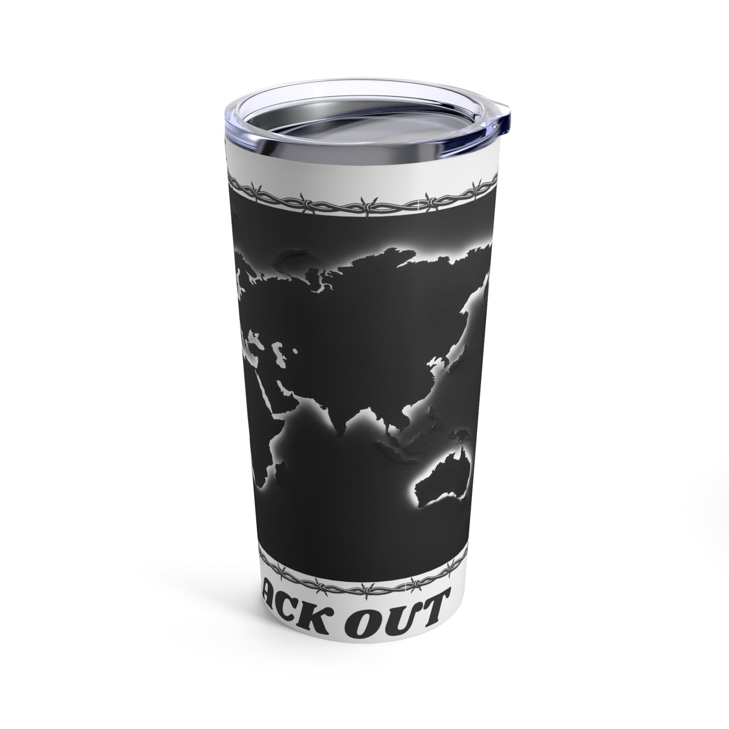 WORLD BLACK OUT Tumbler 20oz