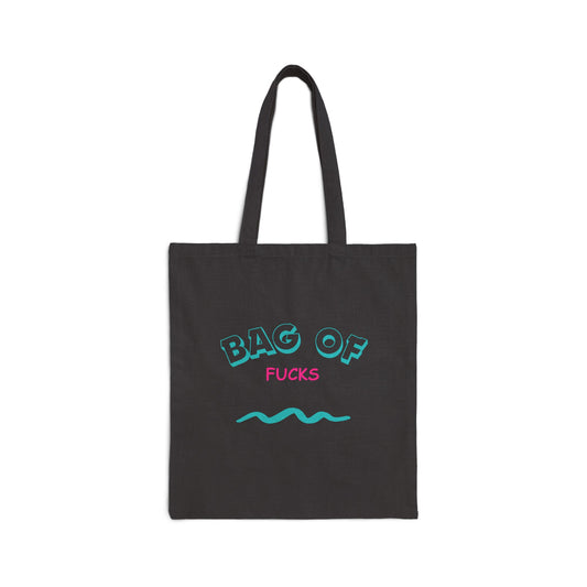 BAG OF FUCKS Cotton Canvas Tote Bag