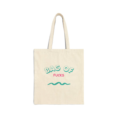 BAG OF FUCKS Cotton Canvas Tote Bag