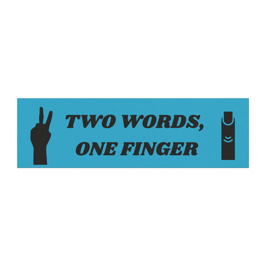 two words Car Magnets