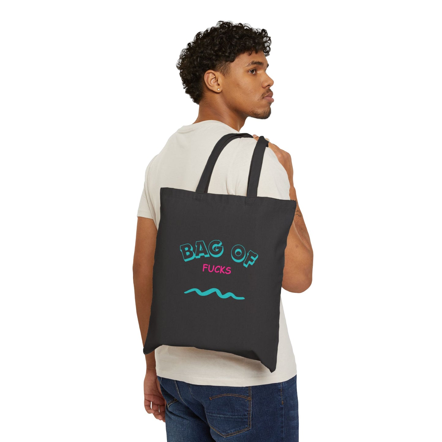 BAG OF FUCKS Cotton Canvas Tote Bag