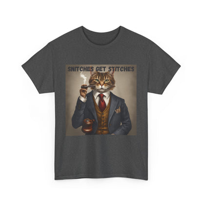 SNITCHES GET STITCHES Unisex Heavy Cotton Tee